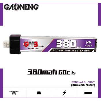 Akumulator LiPo Gaoneng GNB 380mah HV 3,8V 1S 60C JST PH 2.0